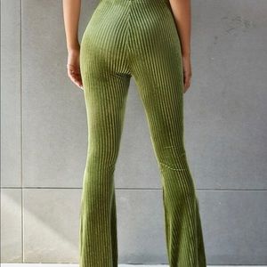 SHEIN velvet striped pants